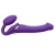 Фиолетовый безремневой вибрострапон Vibrating Bendable Strap-On - size L - Strap-on-me - купить с доставкой в Магнитогорске
