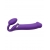 Фиолетовый безремневой вибрострапон Silicone Bendable Strap-On - size XL - Strap-on-me - купить с доставкой в Магнитогорске