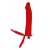 Красная насадка на пенис для двойного проникновения - 19 см. - ToyFa - купить с доставкой в Магнитогорске