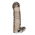Дымчатая насадка на пенис с вибрацией  Vibrating Penis Enhancing Sleeve Extension - 13,3 см. - BlueLine - в Магнитогорске купить с доставкой