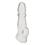 Прозрачная насадка для пениса Girthy Penis Enhancing Sleeve Extension - 17,1 см. - BlueLine - в Магнитогорске купить с доставкой