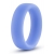 Голубое люминесцентное кольцо Silicone Glo Cock Ring - Blush Novelties - в Магнитогорске купить с доставкой