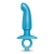 Голубая анальная пробка для массажа простаты Hither Silicone Prostate Plug - 14,3 см. - b-Vibe - в Магнитогорске купить с доставкой
