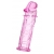Розовая насадка фаллической формы - 12,5 см. - A-toys - в Магнитогорске купить с доставкой