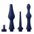 Набор из 3 универсальных насадок для анального душа Universal 3 Piece Silicone Enema Attachment Set - XR Brands - купить с доставкой в Магнитогорске