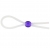 Прозрачное лассо с фиолетовой бусиной SILICONE COCK RING WITH BEAD LAVENDER - NMC - в Магнитогорске купить с доставкой