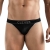 Черные перфорированные трусы-тонги Clever Ambar Thong - Clever Masculine Underwear купить с доставкой