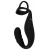 Черное эрекционное кольцо со стимуляцией промежности и анальной пробкой Cock Ring with RC Prostate Plug - Orion - в Магнитогорске купить с доставкой