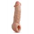 Телесная насадка-удлинитель Intrepid 9.25 Inch Realistic Penis Extender Sleeve - 23,5 см. - Blush Novelties - в Магнитогорске купить с доставкой