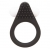 Чёрное эрекционное кольцо LIT-UP SILICONE STIMU RING 1 BLACK - Dream Toys - в Магнитогорске купить с доставкой