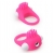 Розовое эрекционное кольцо с щеточкой LIT-UP SILICONE STIMU RING 5 - Dream Toys - в Магнитогорске купить с доставкой