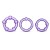 Набор из 3 фиолетовых эрекционных колец Stay Hard Beaded Cockrings - Blush Novelties - в Магнитогорске купить с доставкой