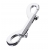 Серебристый двухсторонний карабин TOYFA Metal - ToyFa - купить с доставкой в Магнитогорске