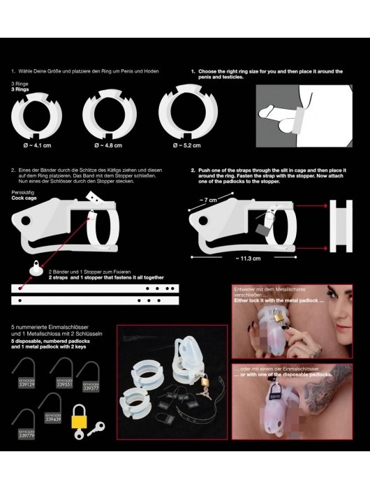 Набор для мужского пояса верности Cock Cage Set - Orion - купить с доставкой в Магнитогорске