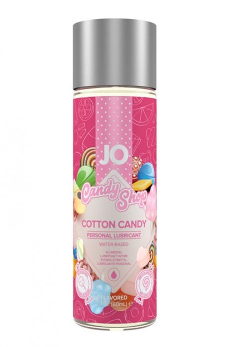 Смазка на водной основе Candy Shop Cotton Candy с ароматом сладкой ваты - 60 мл. - System JO - купить с доставкой в Магнитогорске