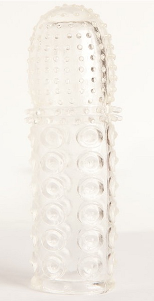 Прозрачная закрытая гелевая насадка - 13,5 см. - Toyfa Basic - в Магнитогорске купить с доставкой