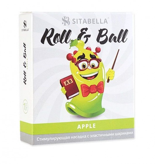 Стимулирующий презерватив-насадка Roll   Ball Apple - Sitabella - купить с доставкой в Магнитогорске