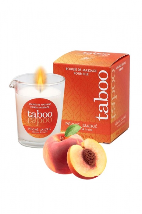 Массажное аромамасло с афродизиаками для женщин RUF Taboo Peche sucre - 60 гр. - RUF - купить с доставкой в Магнитогорске