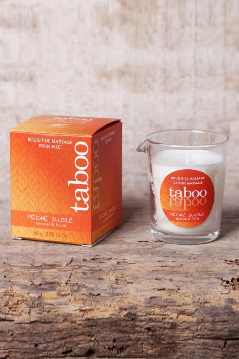 Массажное аромамасло с афродизиаками для женщин RUF Taboo Peche sucre - 60 гр. - RUF - купить с доставкой в Магнитогорске