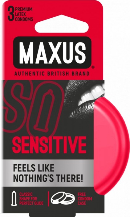 Ультратонкие презервативы в железном кейсе MAXUS Sensitive - 3 шт. - Maxus - купить с доставкой в Магнитогорске