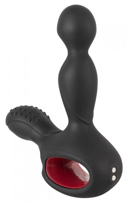 Черный вибромассажер простаты с нагревом и ротацией Prostate Plug - 14,5 см. - Orion - в Магнитогорске купить с доставкой