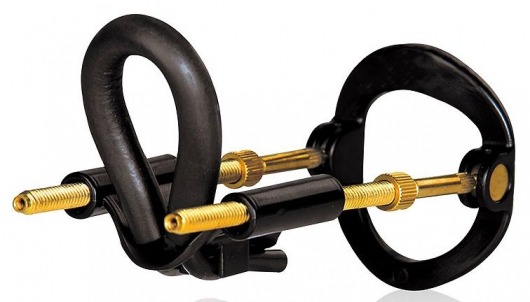 Черный экстендер-растяжитель пениса - Sex Expert - в Магнитогорске купить с доставкой