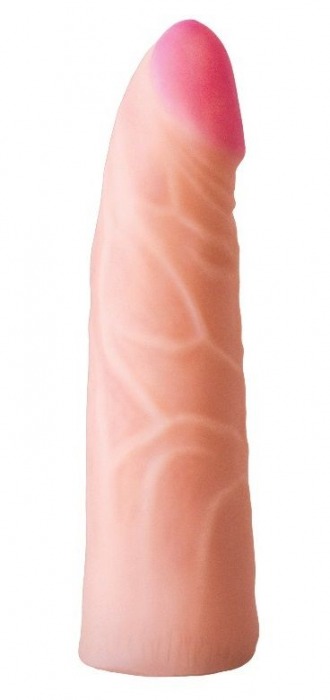 Фаллическая насадка на трусики харнесс - 17,5 см. - LOVETOY (А-Полимер) - купить с доставкой в Магнитогорске