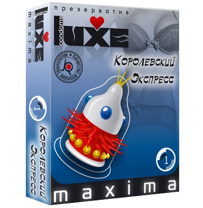 Презерватив LUXE Maxima  Королевский экспресс  - 1 шт. - Luxe - купить с доставкой в Магнитогорске