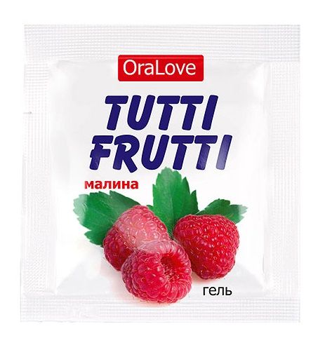 Пробник гель-смазки Tutti-frutti с малиновым вкусом - 4 гр. - Биоритм - купить с доставкой в Магнитогорске