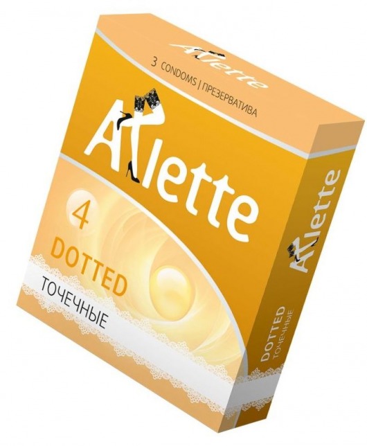 Презервативы Arlette Dotted с точечной текстурой - 3 шт. - Arlette - купить с доставкой в Магнитогорске