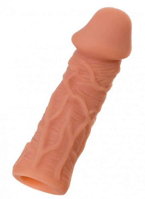 Телесная реалистичная насадка KOKOS Extreme Sleeve 05 с дополнительной стимуляцией - 12,7 см. - KOKOS - в Магнитогорске купить с доставкой
