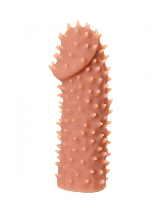 Телесная реалистичная насадка KOKOS Extreme Sleeve 07 с дополнительной стимуляцией - 12,7 см. - KOKOS - в Магнитогорске купить с доставкой