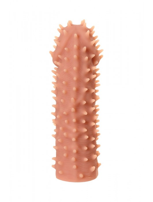 Телесная реалистичная насадка KOKOS Extreme Sleeve 07 с дополнительной стимуляцией - 12,7 см. - KOKOS - в Магнитогорске купить с доставкой