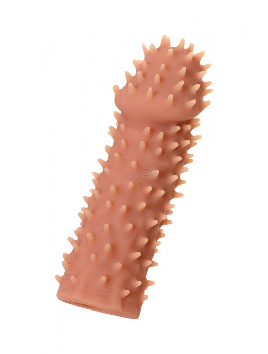 Телесная реалистичная насадка KOKOS Extreme Sleeve 07 с дополнительной стимуляцией - 12,7 см. - KOKOS - в Магнитогорске купить с доставкой