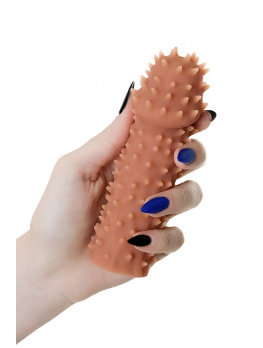 Телесная реалистичная насадка KOKOS Extreme Sleeve 07 с дополнительной стимуляцией - 12,7 см. - KOKOS - в Магнитогорске купить с доставкой