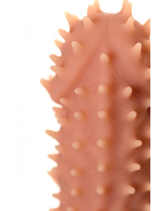 Телесная реалистичная насадка KOKOS Extreme Sleeve 07 с дополнительной стимуляцией - 12,7 см. - KOKOS - в Магнитогорске купить с доставкой