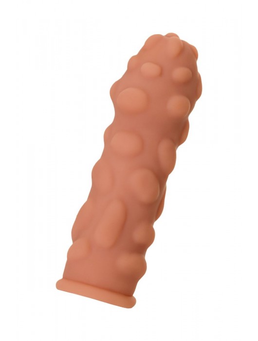 Телесная реалистичная насадка KOKOS Extreme Sleeve 11 с дополнительной стимуляцией - 12,7 см. - KOKOS - в Магнитогорске купить с доставкой