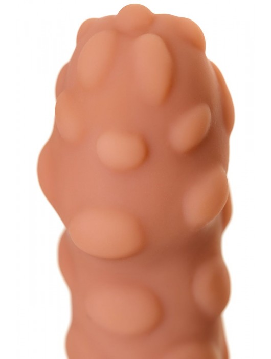 Телесная реалистичная насадка KOKOS Extreme Sleeve 11 с дополнительной стимуляцией - 12,7 см. - KOKOS - в Магнитогорске купить с доставкой