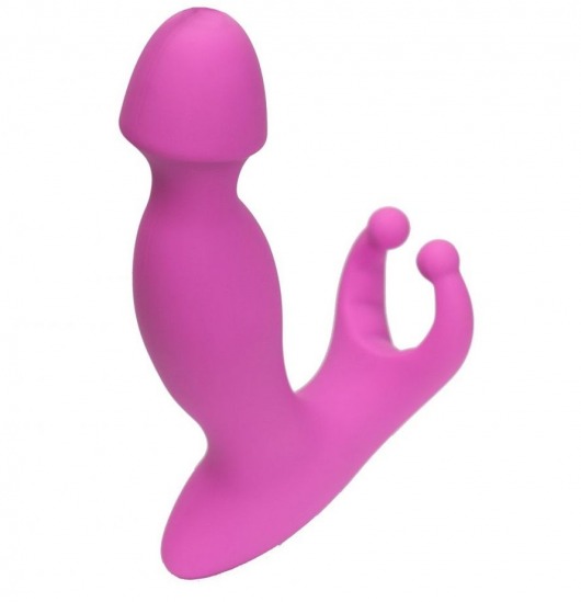 Розовый стимулятор простаты с усиками - 15 см. - 4sexdreaM - в Магнитогорске купить с доставкой