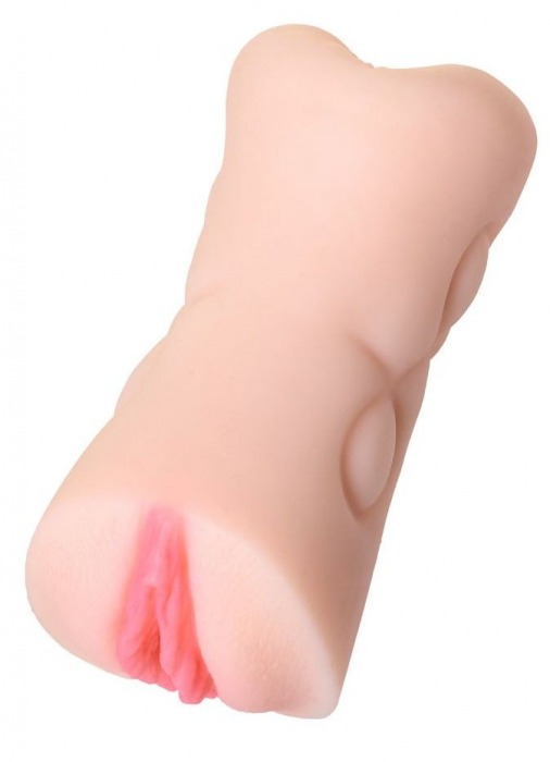 Телесный двусторонний мастурбатор Rich Fruit - вагина и анус - ToyFa - в Магнитогорске купить с доставкой