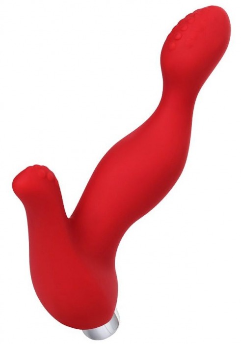 Красный силиконовый вибростимулятор простаты Proman - 12,5 см. - ToyFa - в Магнитогорске купить с доставкой