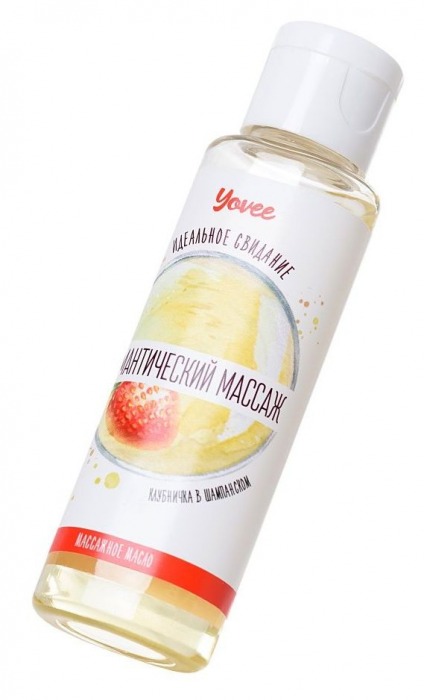 Масло для массажа «Романтический массаж» с ароматом клубники и шампанского - 50 мл. - ToyFa - купить с доставкой в Магнитогорске