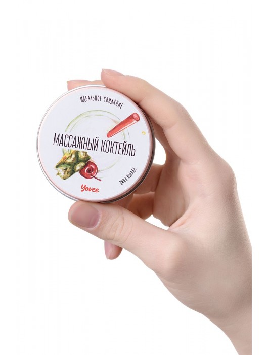 Массажная свеча «Массажный коктейль» с ароматом пина колады - 30 мл. - ToyFa - купить с доставкой в Магнитогорске