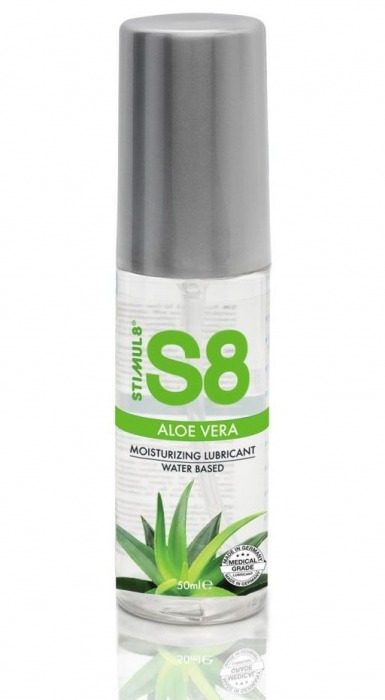 Лубрикант на водной основе S8 Aloe Vera Lube с алоэ вера - 50 мл. - Stimul8 - купить с доставкой в Магнитогорске
