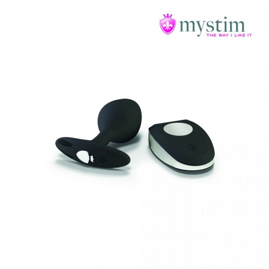 Черная пробка Mystim Rocking Vibe S с возможностью подключения к электростимулятору - 9,7 см. - MyStim - купить с доставкой в Магнитогорске