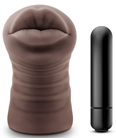 Коричневый мастурбатор-ротик Renee - Blush Novelties - в Магнитогорске купить с доставкой