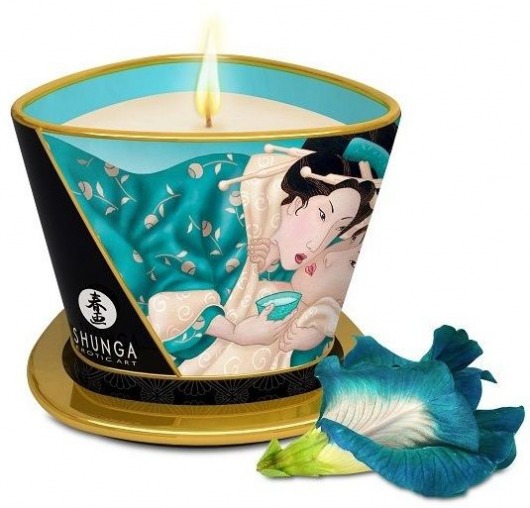 Массажная свеча Island Blossoms - 170 мл. - Shunga - купить с доставкой в Магнитогорске