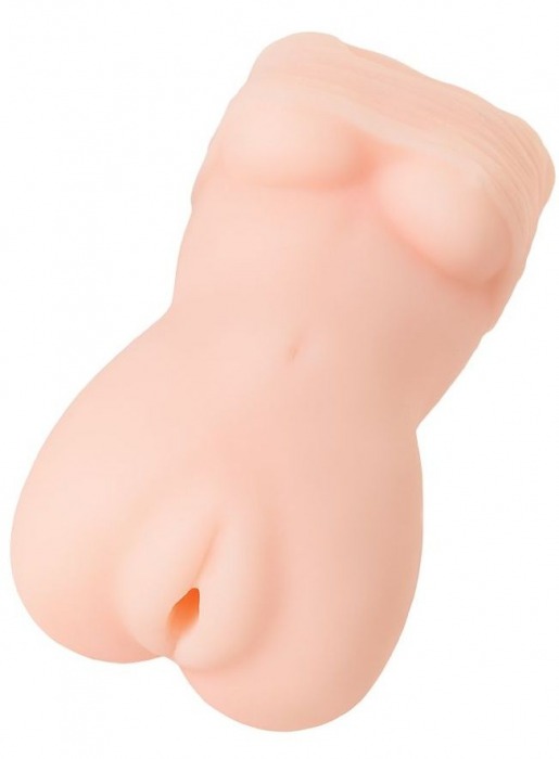 Телесный мастурбатор в виде женской фигурки - Toyfa Basic - в Магнитогорске купить с доставкой