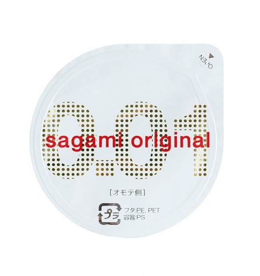 Супертонкий презерватив Sagami Original 0.01 - 1 шт. - Sagami - купить с доставкой в Магнитогорске