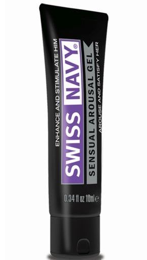 Возбуждающий гель-лубрикант на водной основе Sensual Arousal Lubricant - 10 мл. - Swiss navy - купить с доставкой в Магнитогорске